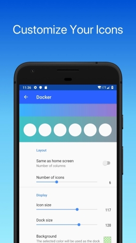 AlphaLauncher Customize screen Mod Apk