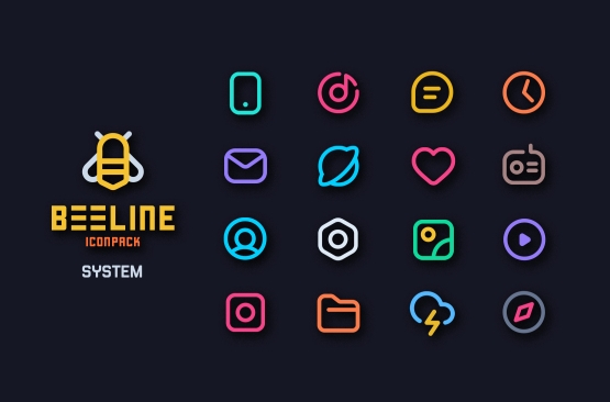 BeeLine Icon Pack Mod Apk