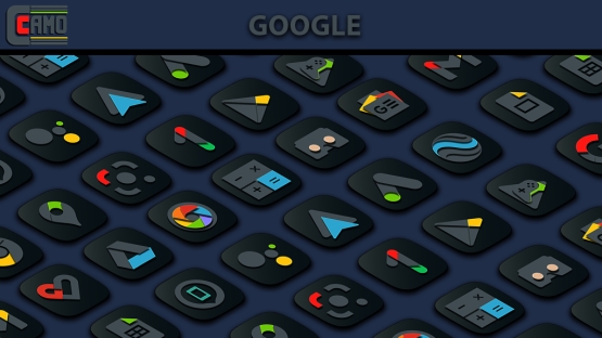 Camo Dark Icon Pack Mod Apk