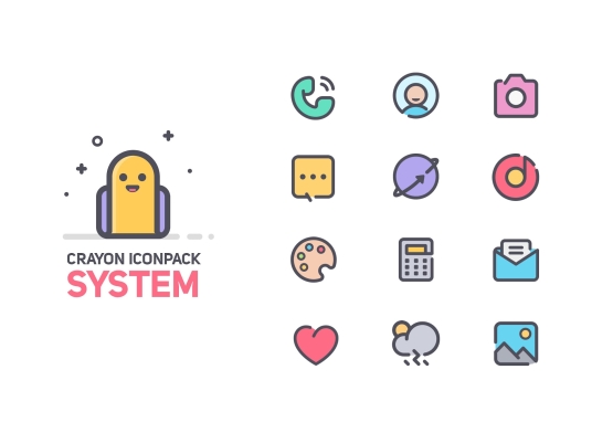 Crayon Icon Pack Mod Apk