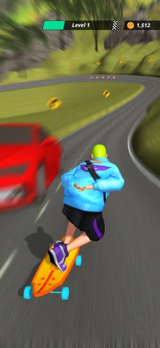 screenshot of Downhill Racer Mod Apk 3