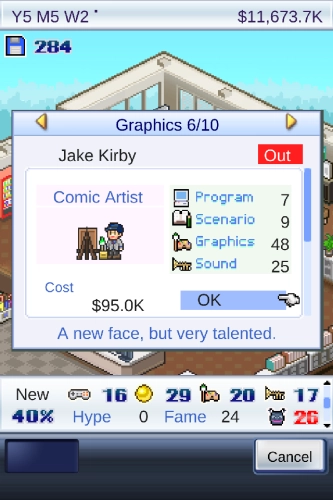 screenshot of Game Dev Story Mod Apk 1