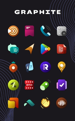 Graphite Icon Pack Mod Apk