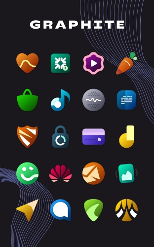 Graphite Icon Pack Mod Apk