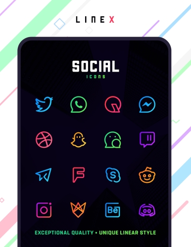 LineX Icon Pack Mod Apk Full