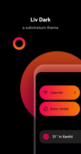 Liv Dark - Substratum Theme Mod Apk