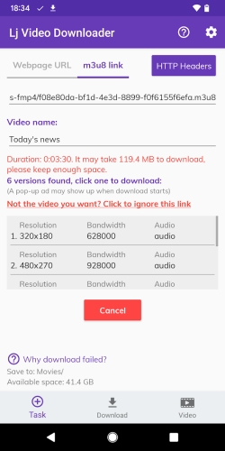 Lj Video Downloader (m3u8,mp4) Mod Apk