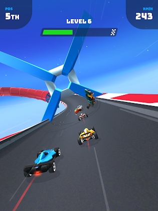 Stylized graphics in Race Master 3D Mod Apk