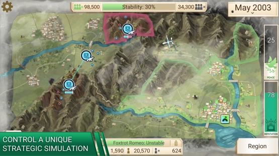 screenshot of Rebel Inc. Mod Apk 1