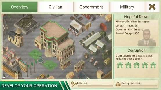 screenshot of Rebel Inc. Mod Apk 4