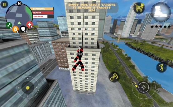 screenshot of Stick Rope Hero Mod Apk 1