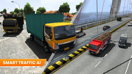 screenshot of Truck Simulator Indonesia Mod Apk 3