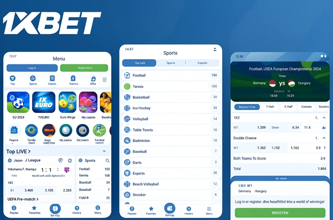 1xbet app android screenshot